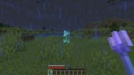 A supercharged creeper made with a channeling trident (Image via Minecraft)